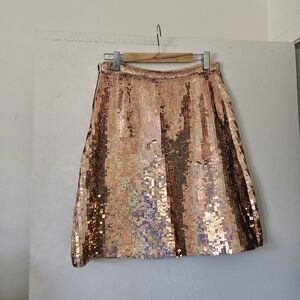 💖 Stella McCartney Rose Gold Sequin Skirt